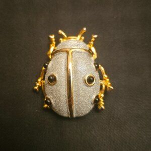 VINTAGE LADY BUG BROOCH PIN